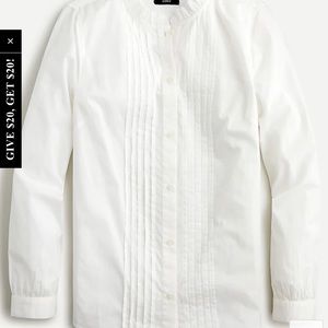 White cotton buttondown